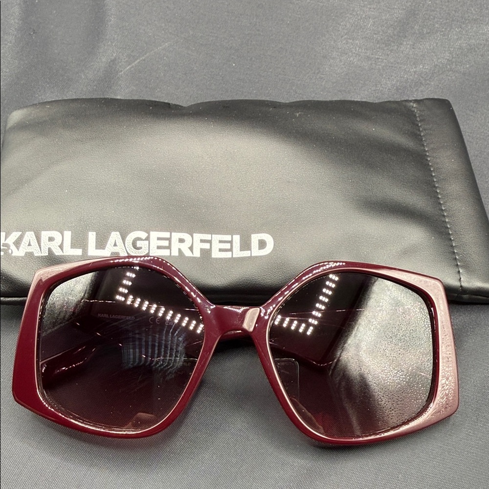 Karl Lagerfeld  New Deep Red Sunglasses